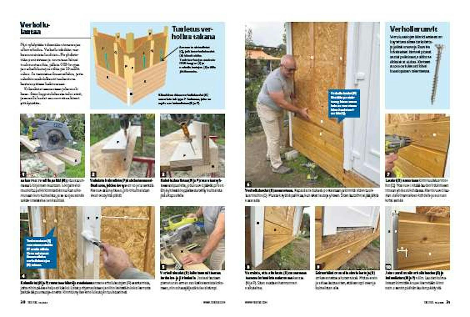 Beklædning af isoleret anneks Bygge isoleret anneks med beklædningsbrædder